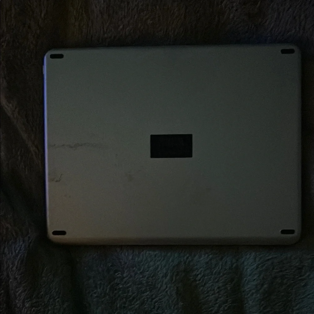 Silver Tablet with Keyboard Case